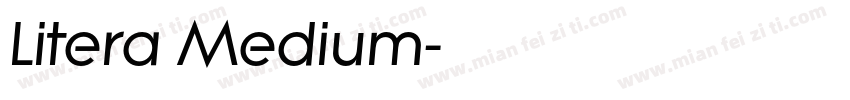Litera Medium字体转换
